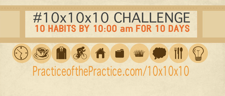 Entrepreneur Habits 10x10x10 Challenge promo