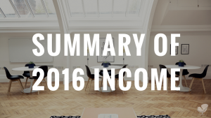summary of 2016 income