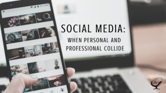 Image representing social media: when personal and professional collides | practice of the practice | personal social media accounts vs professional social media accounts | managing your personal social media account as a private practice clinician