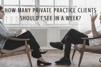 Image used for Practice of the Practice | Photograph representing a mental health clinician seeing a private practice client.