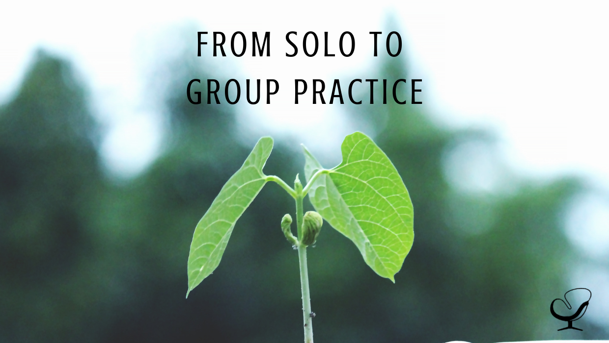 4 Mindset Shifts Moving From a Solo to Group Practice | Image showing a young plant growing | An abstract representation of growth from a solo to group practice | Practice of the Practice | Group Practice Boss