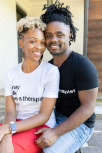 A photo of Gary and Brittany Wardlaw is captured. They are the founders and co-owners of The Relationship Clinic, a mental health clinic. They are featured on Grow a Group Practice, a therapist podcast.