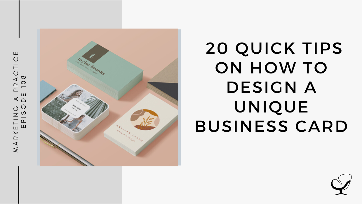 On this marketing podcast, Samantha Carvalho talks about 20 Quick Tips on How to Design a Unique Business Card