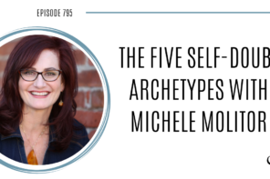 A photo of Michele Molitor is captured. She is the founder and CEO of Nectar Consulting, and an author. Michele is featured on the Practice of the Practice, a therapist podcast.
