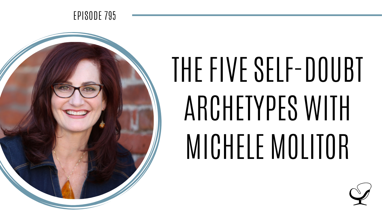 A photo of Michele Molitor is captured. She is the founder and CEO of Nectar Consulting, and an author. Michele is featured on the Practice of the Practice, a therapist podcast.