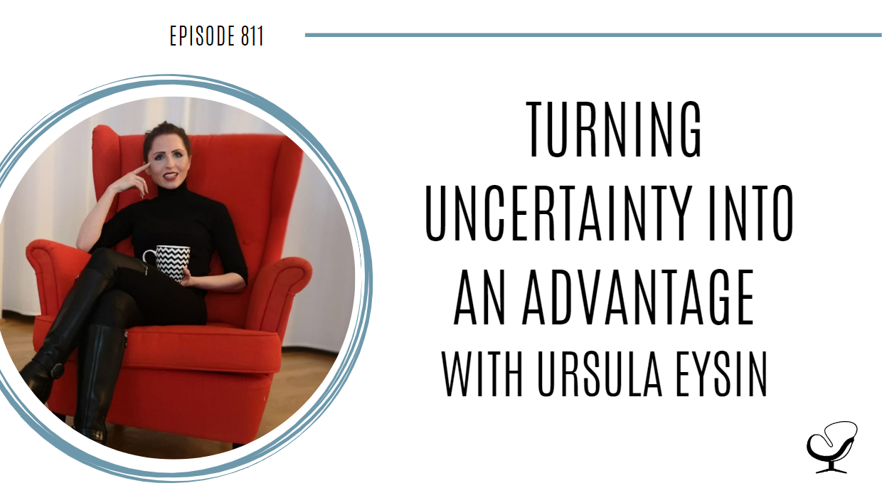A photo of Ursula Eysin is captured. She is a creative strategist and the the founder of Red Swan. Ursula is featured on the Practice of the Practice, a therapist podcast.