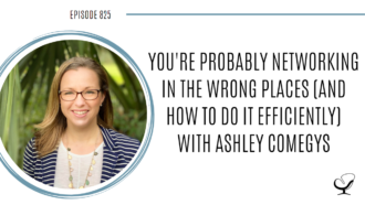 A photo of Ashley Comegys is captured. She is passionate about helping mothers build their confidence and run therapy practices. Ashley is featured on the Practice of the Practice, a therapist podcast.