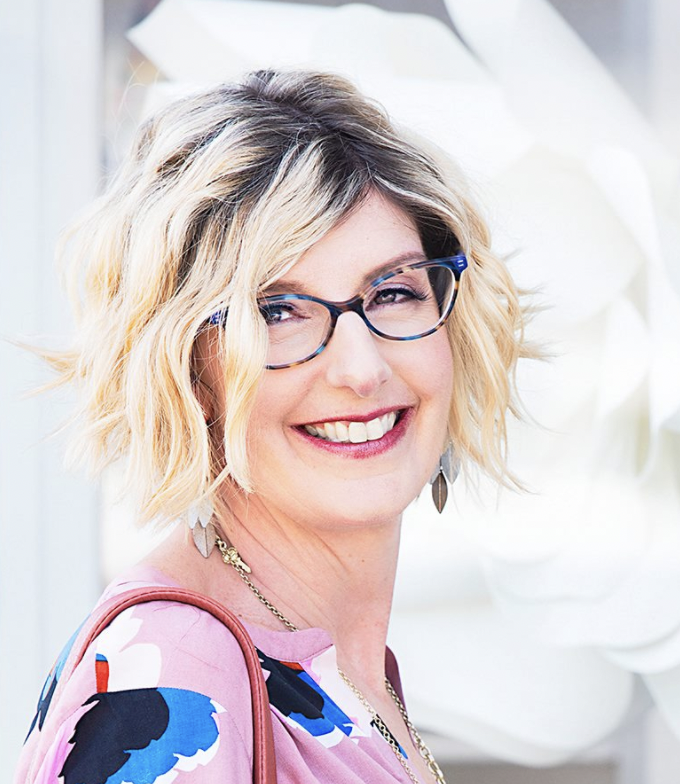A photo of Julie Fry is captured. She is the Founder of Your Expert Guest, a podcast guest booking agency. She is featured on the Practice of the Practice, a therapist podcast.