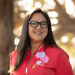 A photo of Sharon Park is captured. She is the founder and CEO of Sage Digi. Sharon is featured on the Practice of the Practice, a therapist podcast.