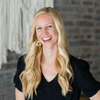 A photo of Hally Brooke is captured. She is the founder of Lived Nourished Coaching. Hally is featured on the Practice of the Practice, a therapist podcast.
